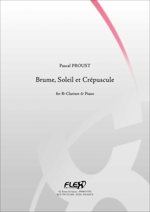 BRUME, SOLEIL et CREPUSCULE clarinette