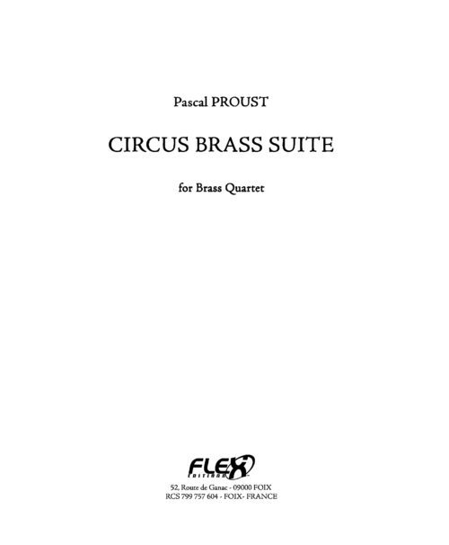 CIRCUS BRASS SUITE quatuor de cuivres